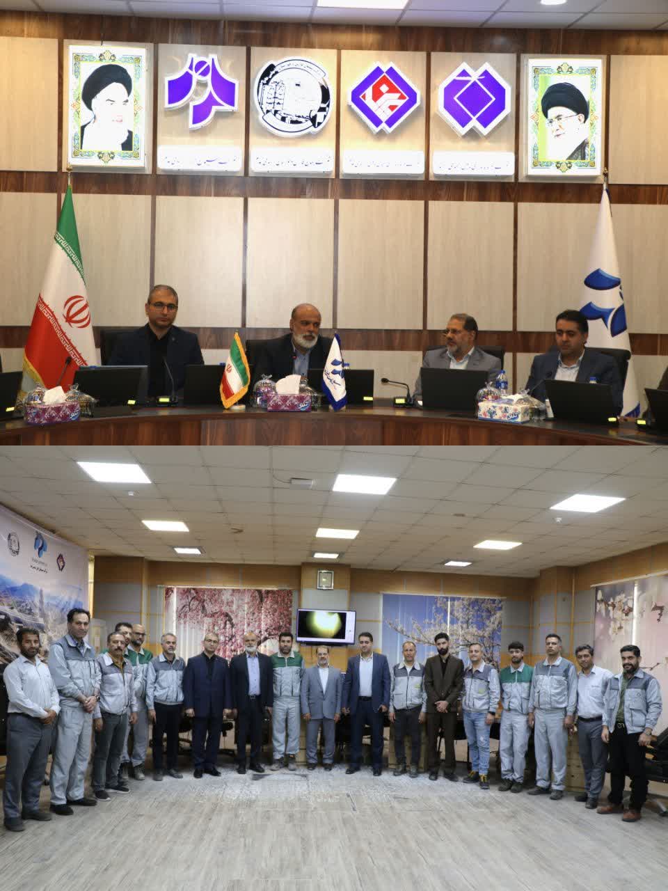 بازدید دکتر نایب معاونت راهبردی و نظارت بر شرکت های گروه شستا و هئیت همراه از شرکت سیمان خزر