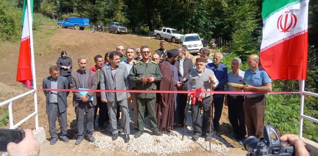 پل روستای بیجاربین کوهستان حویق در شهرستان تالش به بهره برداری رسید
