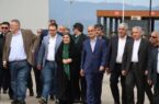 بازدید وزیر راه، استاندار گیلان و هیئت‌های روس و آذربایجان از پایانه مرزی و بارانداز ریلی آستارا