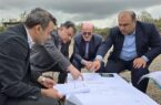 بازدید مسئولان ارشد استانی و شهرستانی از محل احداث تصفیه خانه بهداشتی فاضلاب شهر لنگرود