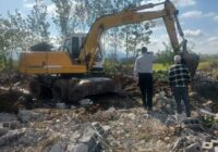 بخش‌هایی از بستر و حرایم مجاری آبی در شهرستانهای لاهیجان و سیاهکل رفع تصرف شدند