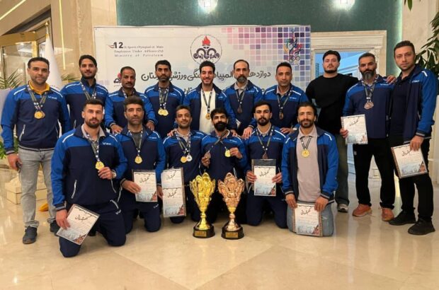 درخشش کارکنان شرکت گاز استان گیلان در دوازدهمین المپیاد فرهنگی ورزشی کارکنان وزارت نفت