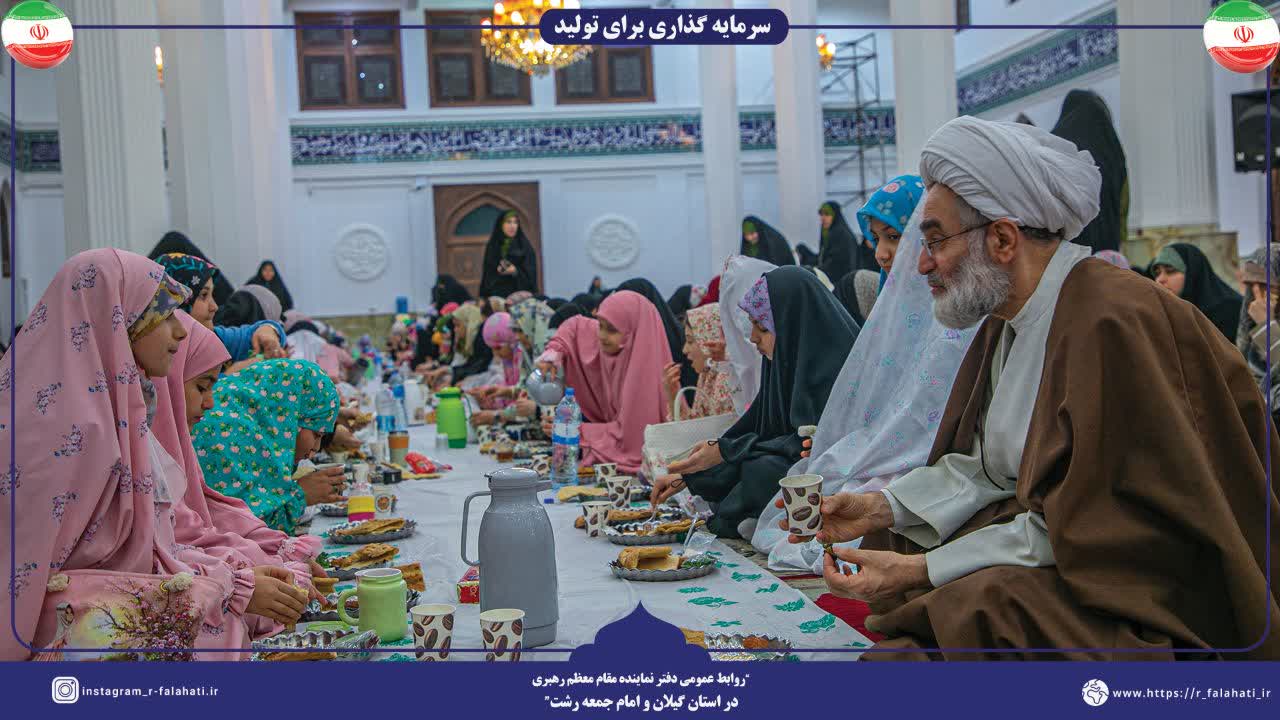 سفرهای از جنس آسمان در مصلی رشت؛حضور آیت الله فلاحتی در جمع معتکفین دانشآموز دختر