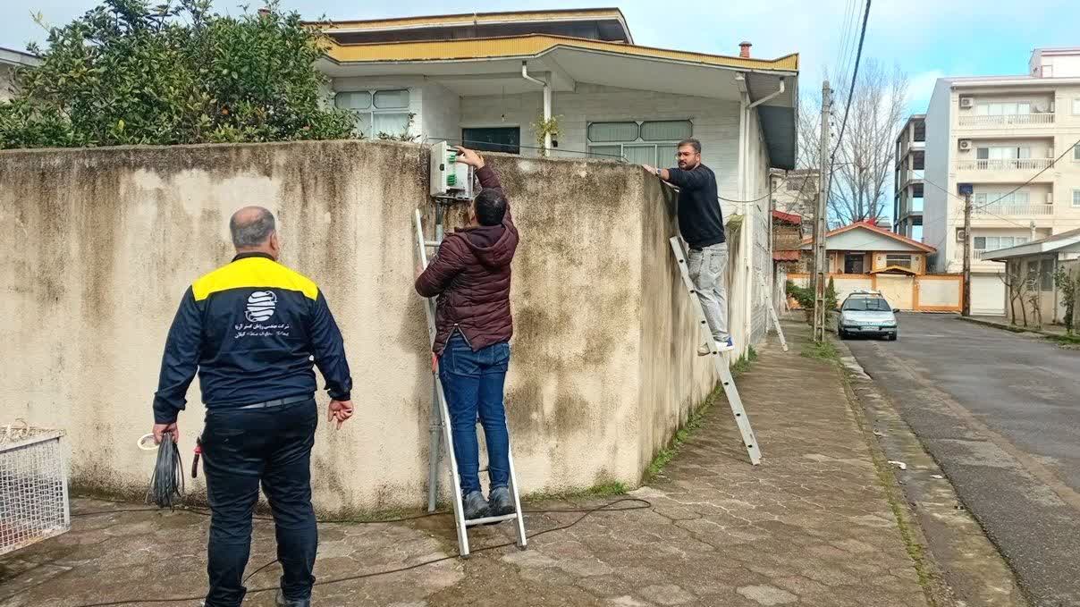 توسعه شبکه فیبرنوری در خیابان شریعتی‌ بندرانزلی؛ گامی مهم در ارتقای خدمات ارتباطی