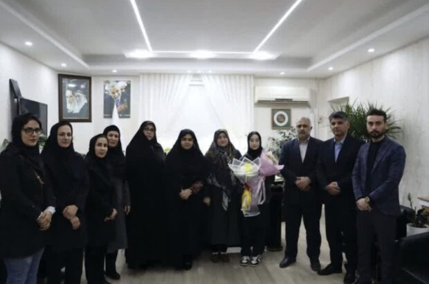 تجلیل فرماندار خمام از صالحه مهدوی پس از درخشش در رقابتهای کشوری پاراتکواندو بانوان