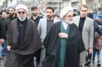 حضور نماینده مقام معظم رهبری در گیلان و استاندار ، دریای خروشان مردم رشت در راهپیمایی باشکوه روز قدس