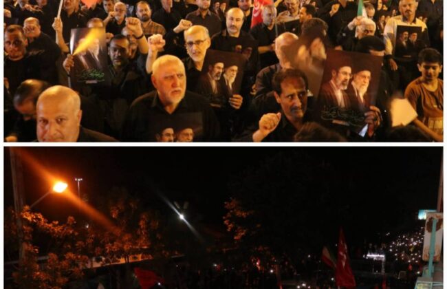 دسته عزاداری جاماندگان از پیادهراه تا گلزار شهدا؛ مدیران شهری و اعضای شورا در سوگ قائد شهید امت