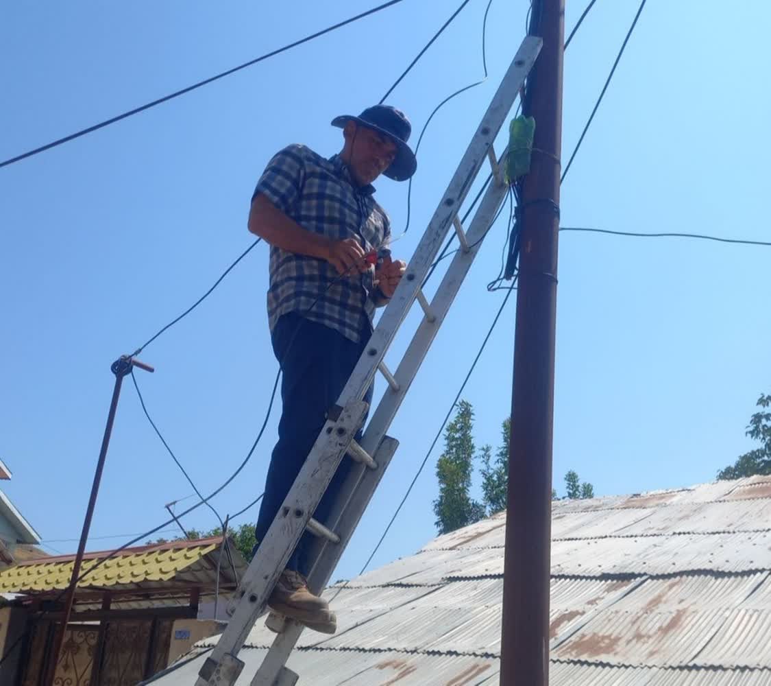 رفع اختلال و پایداری مجدد شبکه مخابراتی روستای ناش در شهرستان رودبار