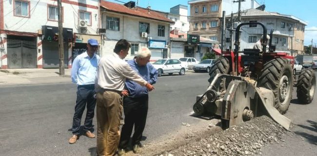 بازدید مدیریت مخابرات رشت از روند برگردان شبکه مسی با فیبرنوری ؛ گامی در ارتقای ارتباطات خیابان شهدا
