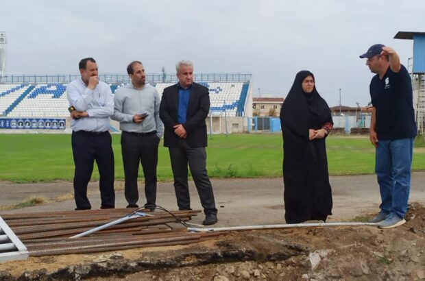 بررسی روند آمادهسازی ورزشگاه مرحوم سیروس قایقران برای دیدار ملوان و ذوبآهن